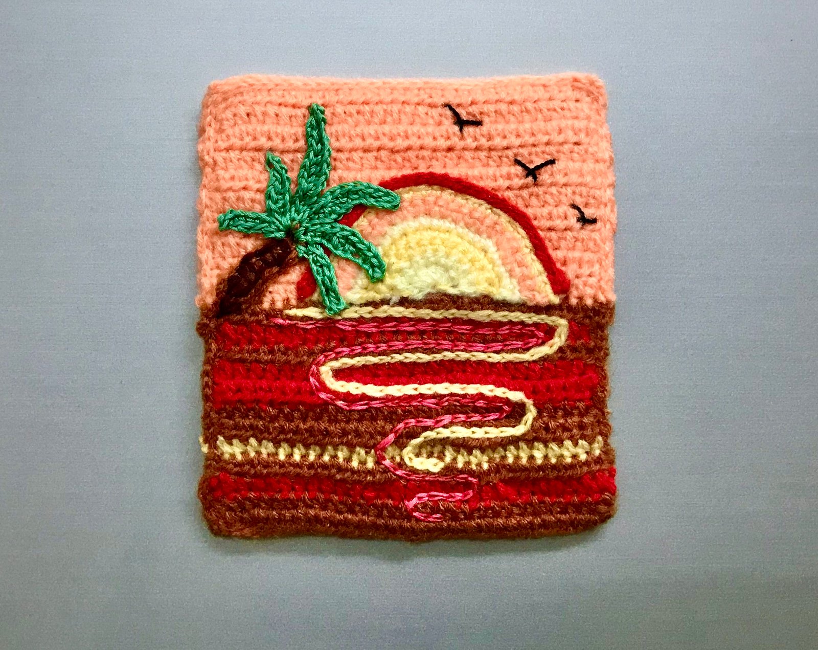 Sunset Fridge Magnet » Crochet Krafts